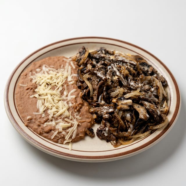 Steak and Mushrooms.