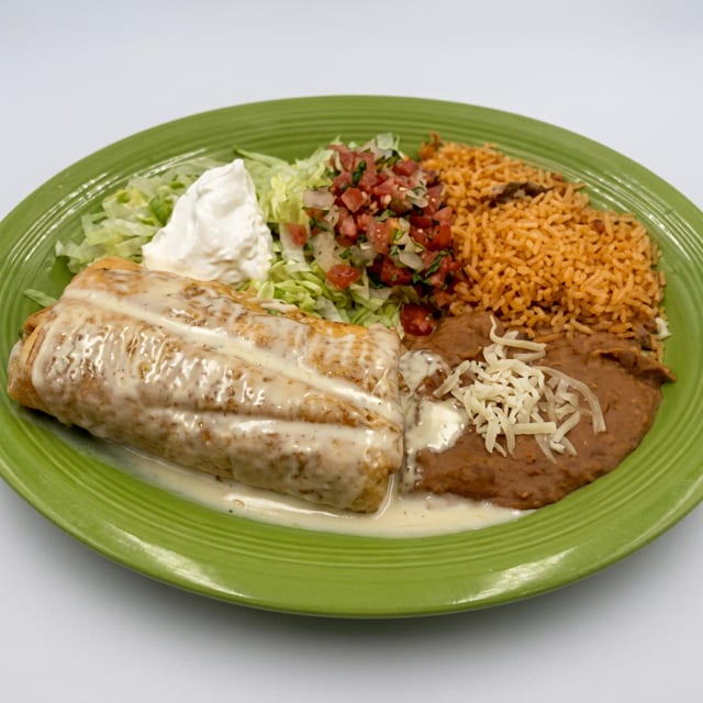 Fajita Shrimp Chimichanga.